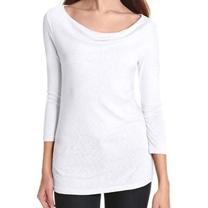 Michael Stars Slub 3/4 length Drape Neck Tee